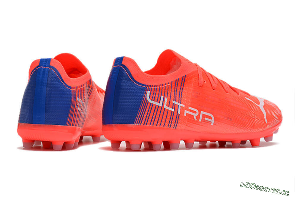 Men's Puma Ultra 1.4 MG Multi Ground Low-Tops Football Boots - Red/Blue 6