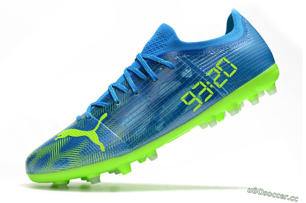 Men's Puma Ultra 1.4 MG Multi Ground Low-Tops Football Boots - Blue/Yellow 5