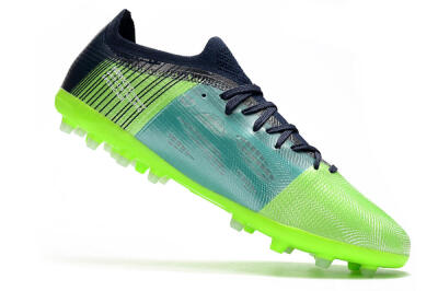 Men's Puma Ultra 1.4 MG Multi Ground Low-Tops Football Boots - Green/Black/Blue