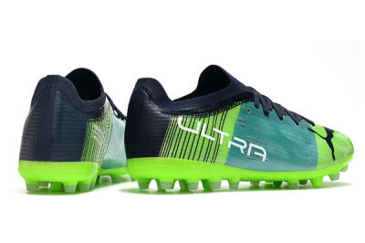 Men's Puma Ultra 1.4 MG Multi Ground Low-Tops Football Boots - Green/Black/Blue