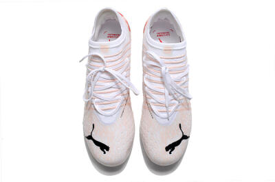 Men's Puma Future Z 1.4 Liberty MG Multi Ground Low-Tops Football Boots - White/Red/Black