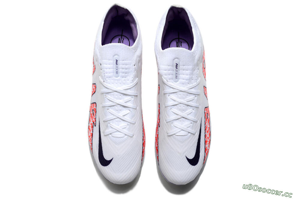 Unisex Nike Air Zoom Mercurial Vapor 15 Elite AG Artificial Grass Low-Tops Football Boots - White/Pink 4