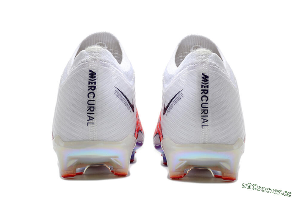 Unisex Nike Air Zoom Mercurial Vapor 15 Elite AG Artificial Grass Low-Tops Football Boots - White/Pink 5