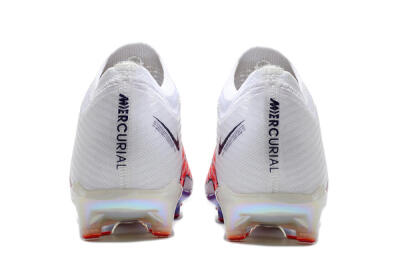 Unisex Nike Air Zoom Mercurial Vapor 15 Elite AG Artificial Grass Low-Tops Football Boots - White/Pink
