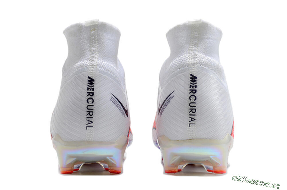 Men's Nike Air Zoom Mercurial Superfly 9 Elite AG Artificial Grass High-Tops Football Boots - White/Pink 5