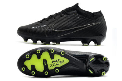 Unisex Nike Air Zoom Mercurial Vapor 15 Elite AG Artificial Grass Low-Tops Football Boots - Black