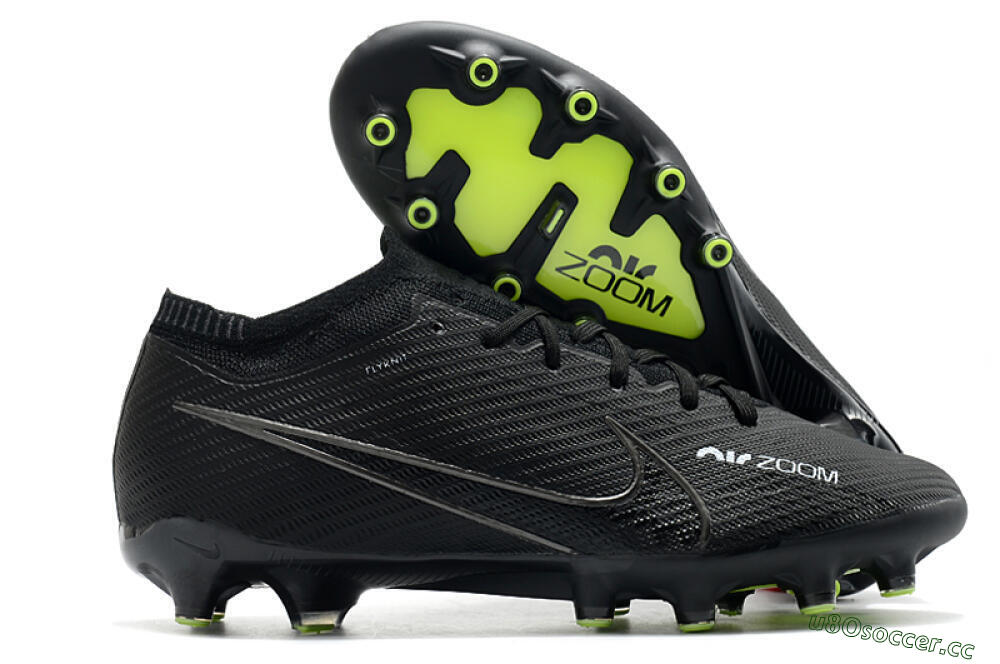 Unisex Nike Air Zoom Mercurial Vapor 15 Elite AG Artificial Grass Low-Tops Football Boots - Black 2