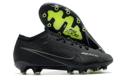 Unisex Nike Air Zoom Mercurial Vapor 15 Elite AG Artificial Grass Low-Tops Football Boots - Black