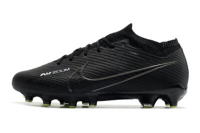 Unisex Nike Air Zoom Mercurial Vapor 15 Elite AG Artificial Grass Low-Tops Football Boots - Black