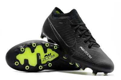 Unisex Nike Air Zoom Mercurial Vapor 15 Elite AG Artificial Grass Low-Tops Football Boots - Black
