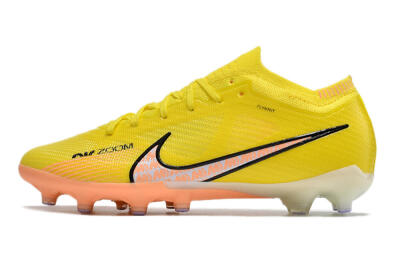 Unisex Nike Air Zoom Mercurial Vapor 15 Elite AG Artificial Grass Low-Tops Football Boots - Yellow/Pink