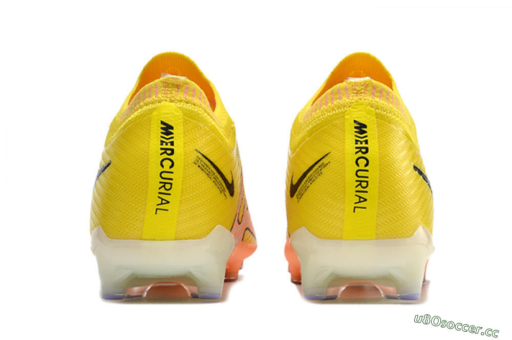 Unisex Nike Air Zoom Mercurial Vapor 15 Elite AG Artificial Grass Low-Tops Football Boots - Yellow/Pink 5