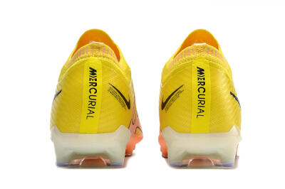 Unisex Nike Air Zoom Mercurial Vapor 15 Elite AG Artificial Grass Low-Tops Football Boots - Yellow/Pink