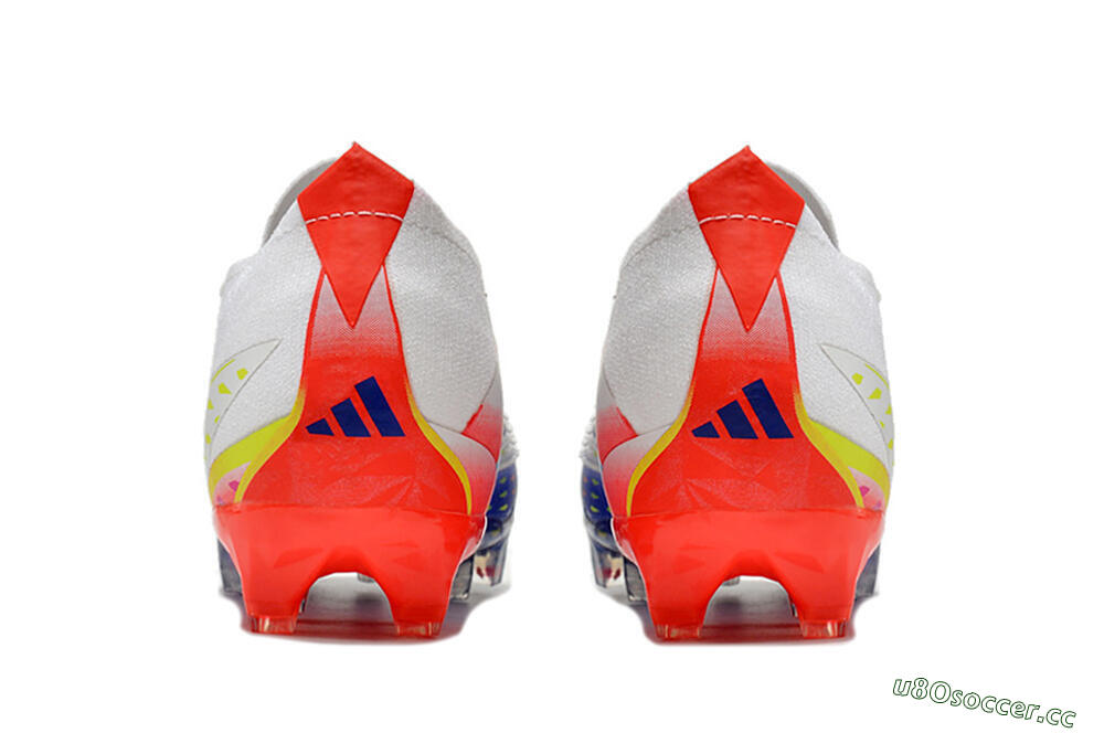 Men's Adidas Predator FIFA World Cup Qatar 2022 Edge+ FG Firm Ground Low-Tops Football Boots - White/Red/Blue 5