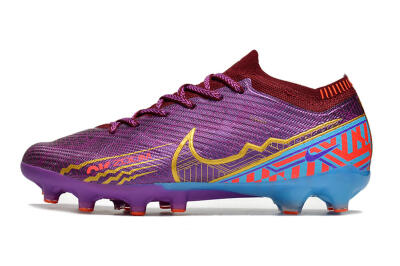 Unisex Nike Air Zoom Mercurial Vapor 15 Elite AG Artificial Grass Low-Tops Football Boots - Red/Gold/Blue