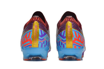 Unisex Nike Air Zoom Mercurial Vapor 15 Elite AG Artificial Grass Low-Tops Football Boots - Red/Gold/Blue