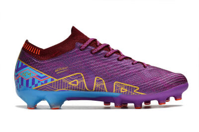 Unisex Nike Air Zoom Mercurial Vapor 15 Elite AG Artificial Grass Low-Tops Football Boots - Red/Gold/Blue