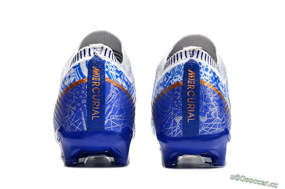 Unisex Nike Air Zoom Mercurial Vapor 15 Elite AG Artificial Grass Low-Tops Football Boots - Blue/White 5