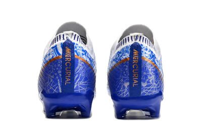 Unisex Nike Air Zoom Mercurial Vapor 15 Elite AG Artificial Grass Low-Tops Football Boots - Blue/White