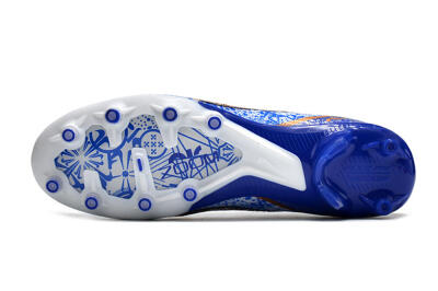 Unisex Nike Air Zoom Mercurial Vapor 15 Elite AG Artificial Grass Low-Tops Football Boots - Blue/White