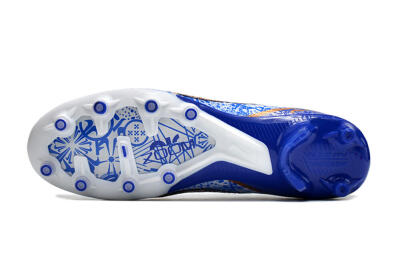 Men's Nike Air Zoom Mercurial Superfly 9 Elite AG Artificial Grass High-Tops Football Boots - Blue/White