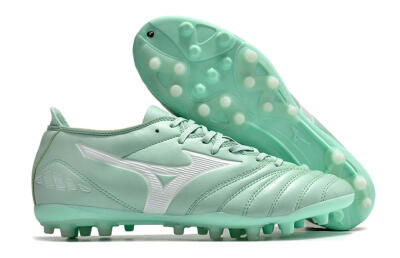 Men's Mizuno Morelia Neo AG Artificial Grass Low-Tops Football Boots - Green
