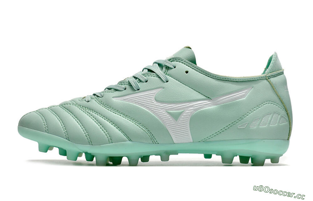 Men's Mizuno Morelia Neo AG Artificial Grass Low-Tops Football Boots - Green 0
