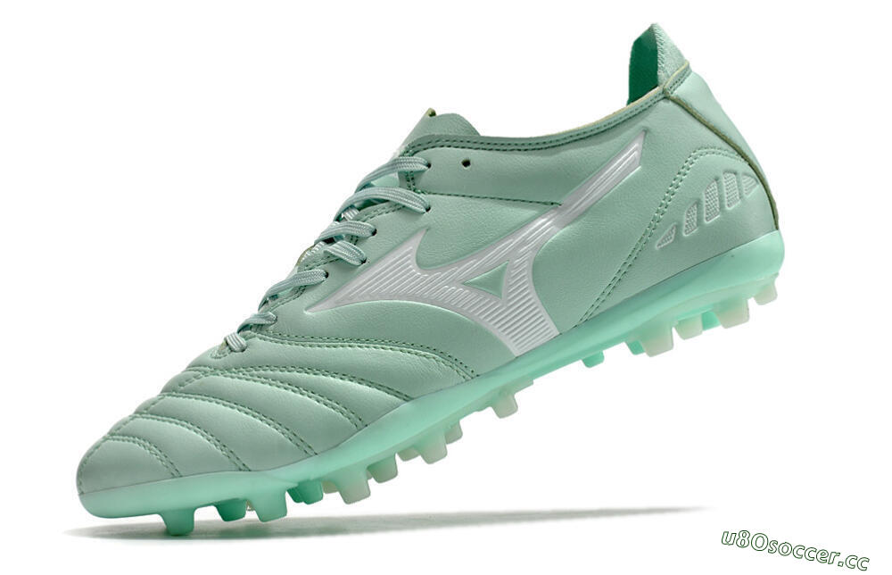 Men's Mizuno Morelia Neo AG Artificial Grass Low-Tops Football Boots - Green 5