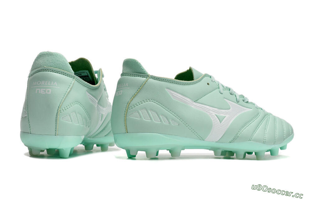 Men's Mizuno Morelia Neo AG Artificial Grass Low-Tops Football Boots - Green 6