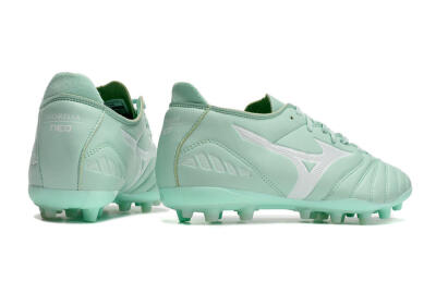 Men's Mizuno Morelia Neo AG Artificial Grass Low-Tops Football Boots - Green