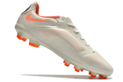 Men's Nike Tiempo Legend 9 Elite FG Firm Ground Low-Tops Football Boots - White/Yellow