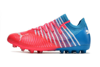 Men's Puma Future Z 1.3 Instinct MG Multi Ground Low-Tops Football Boots - Pink/Blue/White