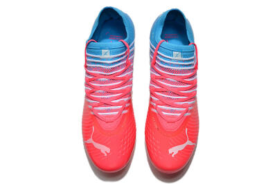 Men's Puma Future Z 1.3 Instinct MG Multi Ground Low-Tops Football Boots - Pink/Blue/White