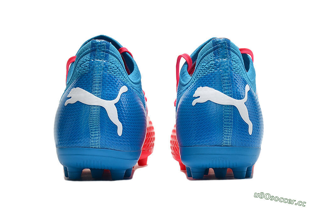 Men's Puma Future Z 1.3 Instinct MG Multi Ground Low-Tops Football Boots - Pink/Blue/White 5