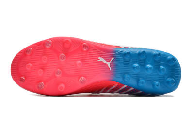 Men's Puma Future Z 1.3 Instinct MG Multi Ground Low-Tops Football Boots - Pink/Blue/White