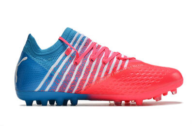 Men's Puma Future Z 1.3 Instinct MG Multi Ground Low-Tops Football Boots - Pink/Blue/White