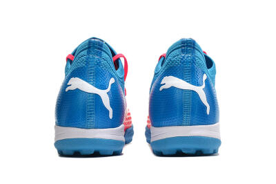 Men's Puma Future Z 1.3 Instinct TF Artificial Turf Low-Tops Football Shoes - Pink/Blue/White