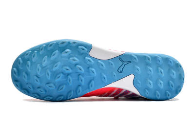 Men's Puma Future Z 1.3 Instinct TF Artificial Turf Low-Tops Football Shoes - Pink/Blue/White