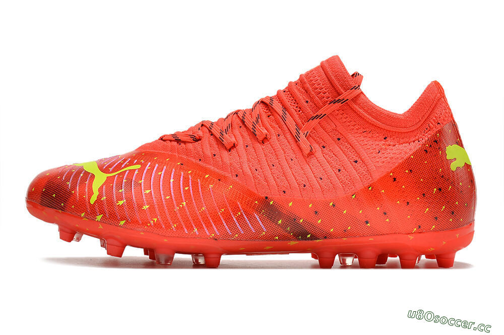Men's Puma Future Z 1.3 Instinct MG Multi Ground Low-Tops Football Boots - Orange/Yellow/Black 0