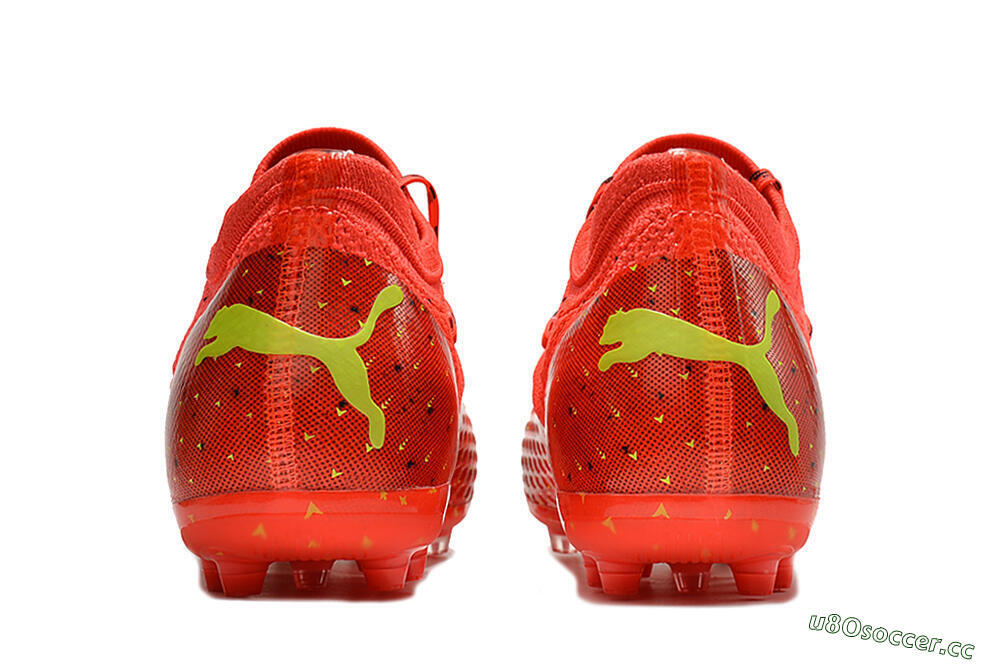 Men's Puma Future Z 1.3 Instinct MG Multi Ground Low-Tops Football Boots - Orange/Yellow/Black 5