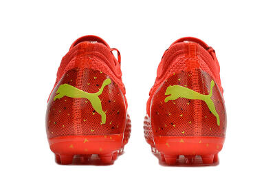 Men's Puma Future Z 1.3 Instinct MG Multi Ground Low-Tops Football Boots - Orange/Yellow/Black