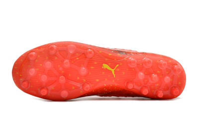 Men's Puma Future Z 1.3 Instinct MG Multi Ground Low-Tops Football Boots - Orange/Yellow/Black