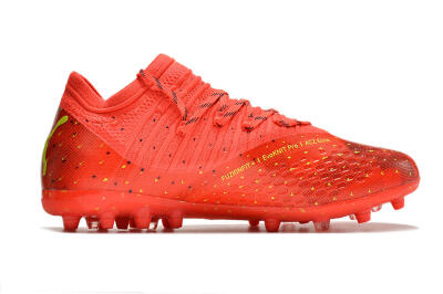 Men's Puma Future Z 1.3 Instinct MG Multi Ground Low-Tops Football Boots - Orange/Yellow/Black