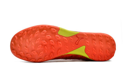 Men's Puma Future Z 1.3 Instinct TF Artificial Turf Low-Tops Football Shoes - Orange/Yellow