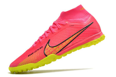 Men's Nike Mercurial Superfly 9 Elite TF Artificial Turf High-Tops Football Shoes - Pink/Yellow