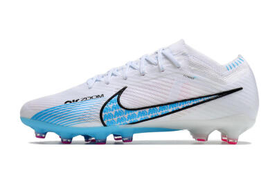Men's Nike Air Zoom Mercurial Vapor 15 Elite AG Artificial Grass Low-Tops Football Boots - White/Blue