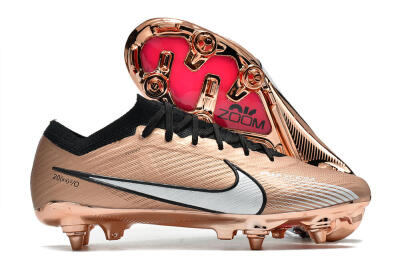 Men's Nike Zoom Mercurial Vapor 15 Elite SG Soft Ground Low-Tops Football Boots - Gold/White