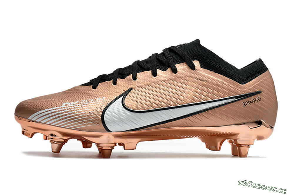 Men's Nike Zoom Mercurial Vapor 15 Elite SG Soft Ground Low-Tops Football Boots - Gold/White 0