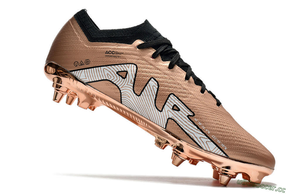 Men's Nike Zoom Mercurial Vapor 15 Elite SG Soft Ground Low-Tops Football Boots - Gold/White 4