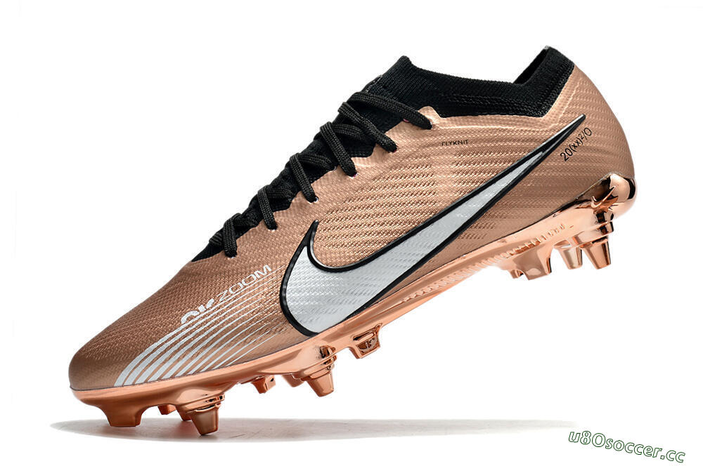 Men's Nike Zoom Mercurial Vapor 15 Elite SG Soft Ground Low-Tops Football Boots - Gold/White 5